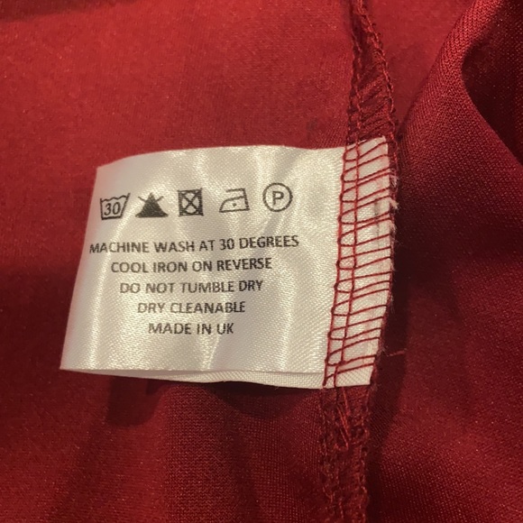 NWT “Oh My Love “ burgundy sleeveless bodysuit with bow accent. Size Med… - Picture 8 of 8